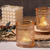 Gold Votive Candle Holders Set of 36- Glass Candle Holders Bulk