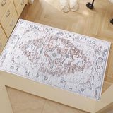 Vintage Runner Rug Non Slip for Hallway Bathroom Kitchen 2x3 ft, Ultra Soft Boho Carpet Runner with Low Pile Design Machine Washable Runner Rugs for Entryway Laundry Living Room