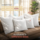 Utopia Bedding 18x18 Pillow Inserts, Set of 2, White – Indoor Decorative Throw Pillows for Bed, Sofa & Couch – Soft, Supportive & Fluffy Cushion Inserts