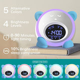 OK to Wake Clock for Kids, Sleep Training Clock with Night Light and Sound Machine, Kids Alarm Clock for Bedrooms (Blue)