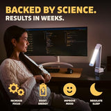Lumos 10,000 Lux Light Therapy Lamp | Seen On Shark Tank | Sun Lamp For Seasonal Blues | Ultra Bright White Light Therapy | 10,000 LUX | UV-Free | Full-Spectrum | Adjustable Panel