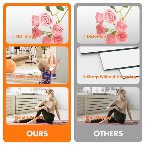 Hasipu 71" x 24" Led Mirror Full Length Home Gym Mirror 55"x21"(Each)-2 PCS