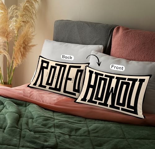 Howdy Pillow Cover 12x20, Western Southwestern Throw Pillows Cover for Cowgirl Cowboy Room Bedroom College Dorm Decor, Western Decor for Home