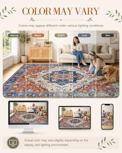 OLANLY 2x7 Washable Runner Rug, Soft Non Slip Carpet for Hallway Kitchen
