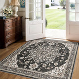 Square 4x4 Entryway Rug Non Slip Washable Throw Small Soft 4 Foot Wide Rug
