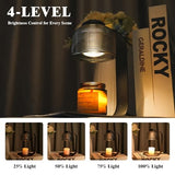 Candle Warmer Lamp with Timer - 4-Level Dimmable, Includes 2 Bulbs, Flameless Wax Warmer for Jar Candles | Ideal Gift for Housewarming & Birthday