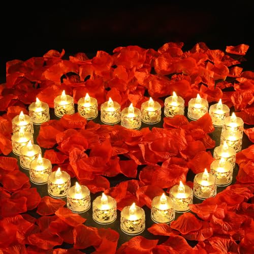 12pack LED Crystal Candle Light Table Centrepiece Flameless Candles Transparent Small Tea Wax Birthday Proposal INS Desktop Decoration Create Atmosphere Smokeless Candles Tea Lights