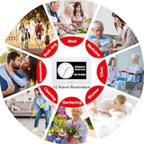 TMC 7 Inch Digital Clock with Day and Date for Elderly - 12 Alarm Options, Auto-Dim, Digital Clock Large Display Dementia Clock for Impaired Vision People, Age Seniors,Elderly, Alzheimer