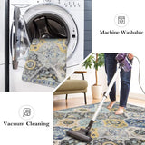 Lahome 2x3 Moroccan Kitchen Rug, Washable Area Rug for Entryway