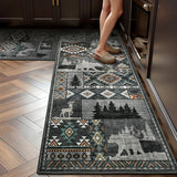 Hallway Runner Rugs 2x6, Western Rug Runner for Living Room Bedroom