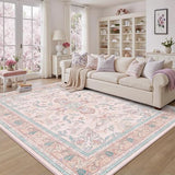 DCX 9x12 Pink Vintage Floral Rug