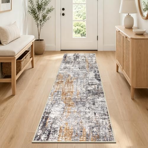 2x6 Washable Runner Rug,Non-Slip Hallway Runner Rug for Kitchen