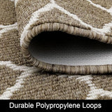 SHACOS Runner Rug 2x8 ft Washable Entryway Runner Rugs Non Slip Rubber Backing Hallway Rug Runner Stain Resistant Kitchen Carpet Runners, Brown