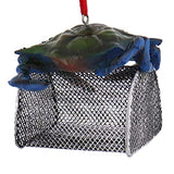 Kurt Adler Blue Crab with Wire Cage Ornament