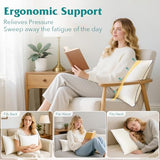 Oubonun 16x24 Pillow Inserts Set of 2 - Rectangle Decorative Throw Pillows for Sofa Couch Bed Living Room Beige 100% Polyester Filling 16 x 24 Inch Lumbar Pillows