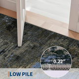 GarveeHome Washable Hallway Runner 2.5x10 Modern Kitchen Rug Gray Brown