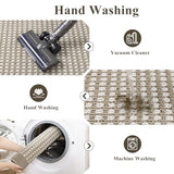 Ileading Laundry Room Runner Rug 2'x6' Non Slip Farmhouse Kitchen Floor Mats with Rubber Backing Machine Washable Beige Indoor Decor Carpet for Doormat Hallway Entryway Petmat Garage Balcony