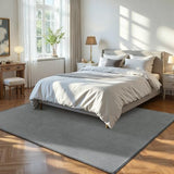 ISEAU 3x5 Soft Area Rug for Bedroom, Washable and Non-Slip, Grey