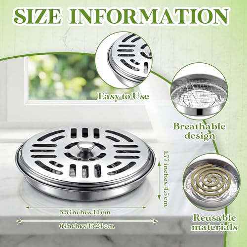 MorningRo 18 Pack Portable Mosquito Incense Coil Holders Mosquito Incense Box Sandalwood Holder with Handle for Home Outdoor Office Camping