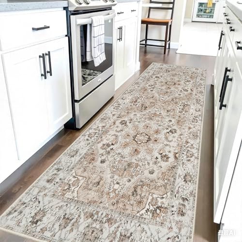 Washable Hallway Runner Rug 2x6: Non Slip Runner Rugs with Rubber Backing