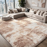 Shag Area Rugs for Bedroom Living Room,4X6 Ultra Soft Fluffy Area Rugs for Dorm,Indoor Carpet Plush Rugs for Home Decor,Camel