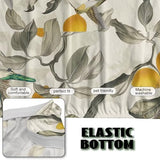 Lemon Bird Futon Covers Slipcover Full Size Stretchable Futon Sofa Cover Soft Washable Couch Slipcover with Elastic Bottom for Indoor