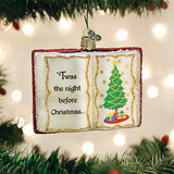 Old World Christmas The Night Before Christmas Glass Blown Ornament for Christmas Tree, Handcrafted Holiday Decoration, Holiday Collection