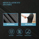 VidaFete 100PCS Black Chair Cover, Polyester Spandex Dining Chair Cover Stretchable Chair Slipcovers for Dining Room, Kitchen, Wedding, Banquet, Fits Most Seat Shapes