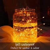 Ineximun 24 Pack LED Fairy Lights Battery Operated 7Ft 20Led Warm White Mini String Lights Waterproof Christmas Lights for Mason Jars Bedroom DIY Party Wedding Christmas Decor