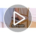 Smiry Waterproof Pu Leather Seat Covers for Dining Room Chairs Set of 4, Stretch Fit Removable Washable Kitchen Chair Seat Slipcovers Protector, No Rear Covers, Khaki