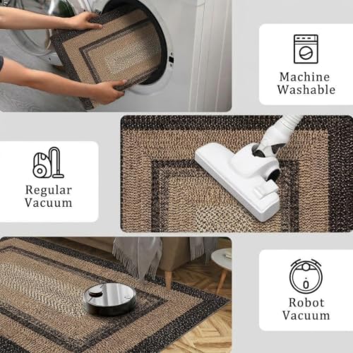 RUGSREAL 3x8 Hallway Runner Rug Washable Boho Kitchen Living Room Runners