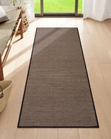 Lahome Farmhouse Hallway Runner Rug, 2x5 Washable Rugs for Entryway Black