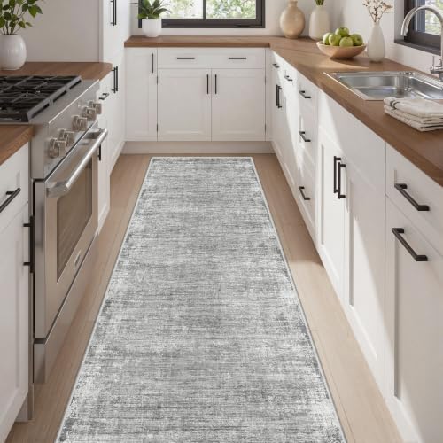 Hallway Runner Rugs, Abstract Washable Rug 2x10 Kitchen Runner