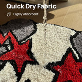 Ka-Ws Style Graphic Rug 32x20 Inch – Cool Rugs for Bedroom & Bathroom, Soft Absorbent Non-Slip Machine Washable Area Rug for Kids & Teens, Hypebeast Room Decor (32"x20")