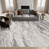 Area Rugs for Living Room: 9X12 Abstract Washable Rug Modern Neutral Large Soft Stain Resistant Non-Slip for Bedroom Dining Room Indoor Home Office Carpet - Taupe