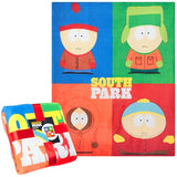 South Park Gifts for Men Teens Throw Blanket for Couch, Sofa, Bed, Soft Cozy Fleece Blankets Kenny Eric Cartman Bed Accessories Decor, 59 x 51 Inches (Multi)