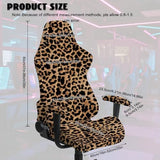 Leopard Print Gaming Chair Covers Cheetah Print Office Chair Covers Slipcovers with Armrest Cover for Gamer Room Decor 4pc/Set