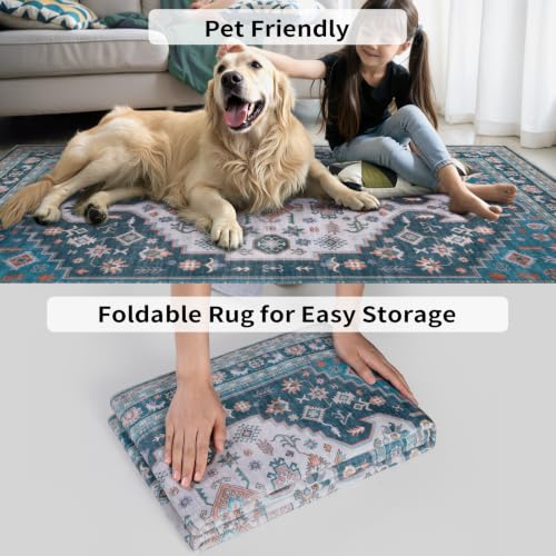 Tangsoo 2x6 Runner Rug for Hallways,Vintage Washable Non-Slip Indoor Rug