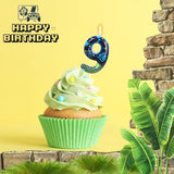 STG Birthday Candles for Boys - Number 9 Candle for Video Game Birthday Cake Topper, Fort Battle Level Up Game Themed Birthday Party Supplies (Number 9)