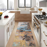 GarveeHome Modern Door Mat 2x3 Machine Washable Rug Yellow
