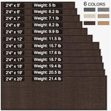 GOYLSER Kitchen Runners Non Skid Washable 6ft, Jute Long Hallway Runner Rugs Laundry Rug, Absorbent Fall Kitchen Rug Kitchen Sink Floor Mat, Deep Brown