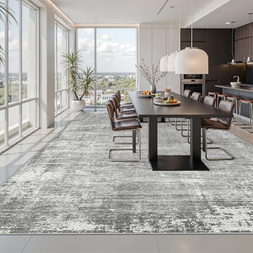 zesthome 8x10 Area Rugs for Living Room, Non-Slip Backing Washable Rug, Modern Abstract Area Rug, Stain Resistant Rugs for Bedroom, Ultra-Thin Large Area Rugs, Area Rug 8x10