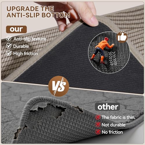Kitchen Mats for Floor, Kitchen Rugs Non Slip, 17x30 Brown