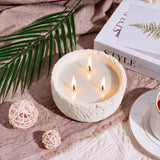 Viyffo 20oz Large Scented Candle - Vanilla Fragrance, 3 Wick Non Toxic Soy Candle, Ivory White Ceramic Jar, Luxury Home Fragrance, Elegant Room Décor & Premium Birthday Gift