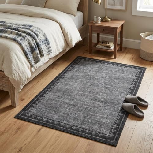 GarveeHome 2x3 Washable Kitchen Rug Low Pile Foldable Neutral Soft Doormat