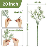 MAQIAHN 6 Baby Breath Artificial Flowers - Babies Breath Flowers Artificial Bulk Faux Flowers Bouquet White Flores Greenery Real Touch Fake Flowers Arrangements Wedding Centerpieces Tables Decorations