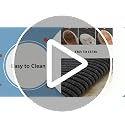 3x10Ft Commercial Indoor Outdoor Rug Grey Brush Step Entrance Floor Mat Commercial Runner Rugs with Rubber Backing for Hallways