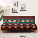 Aztec Bear Futon Cover Sofa Covers Armless Couch Cover Western Navajo Southwestern Ethnic Stretch Futon Slipcover Protector for Living Room Decor