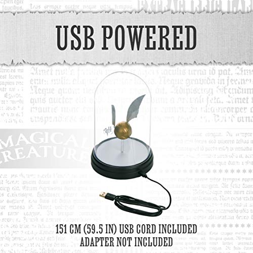 Paladone Harry Potter Levitating Golden Snitch Light, Touch Activated Desk Lamp Accessories, Officially Licensed Harry Potter Decor Gifts & Collectibles