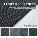 KOZYFLY 2x5 Runner Rug, Washable Non Slip Kitchen Hallway Rug, Black/Grey